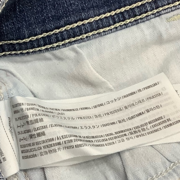 Hollister Blue Jean Shorts Distressed Cuffed Hem - Picture 5 of 5